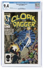 CLOAK AND DAGGER #V2 #1 JULY 1985 CGC 9.4 NM.