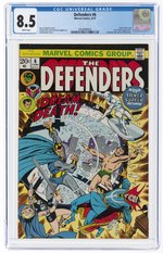 DEFENDERS #6 JUNE 1973 CGC 8.5 VF+.