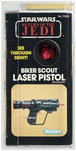 STAR WARS: RETURN OF THE JEDI (1984) - BIKER SCOUT LASER PISTOL AFA 80 NM.