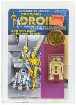 STAR WARS: DROIDS (1985) - ARTOO DETOO (R2-D2) AFA 85 Y-NM+ (KENNER CANADA).