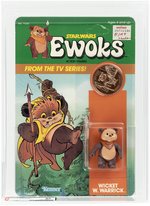 STAR WARS: EWOKS (1985) - WICKET W. WARRICK AFA 85 NM+ (CLEAR BLISTER).