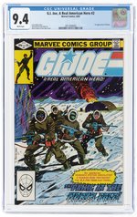 G.I. JOE, A REAL AMERICAN HERO #2 AUGUST 1982 CGC 9.4 NM.