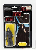 PALITOY STAR WARS: RETURN OF THE JEDI (1984) - THE EMPEROR TRI-LOGO 70 BACK-B AFA 80 NM.