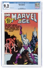 MARVEL AGE #1 APRIL 1983 CGC 9.2 NM-.