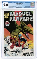 MARVEL FANFARE #1 MARCH 1982 CGC 9.0 VF/NM.