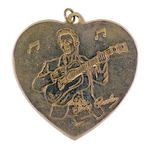 ELVIS BRASS HEART 1956 PENDANT.