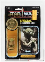 STAR WARS: THE POWER OF THE FORCE (1985) - YODA (BROWN SNAKE) 92 BACK AFA 75 Y-EX+/NM.