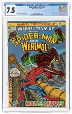 MARVEL TEAM-UP #12 AUGUST 1973 CGC 7.5 VF-.