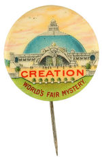 "CREATION/WORLD'S FAIR MYSTERY" RARE 1904 EXPO CLICKER CONVERTED TO STICKPIN.