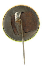 "CREATION/WORLD'S FAIR MYSTERY" RARE 1904 EXPO CLICKER CONVERTED TO STICKPIN.