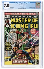 MASTER OF KUNG FU #29 JUNE 1975 CGC 7.0 FINE/VF.