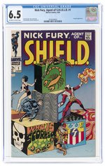 NICK FURY, AGENT OF S.H.I.E.L.D. #1 JUNE 1968 CGC 6.5 FINE+.