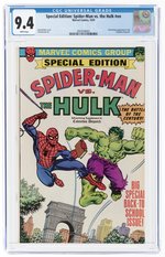 SPECIAL EDITION: SPIDER-MAN VS. THE HULK #NN 1979 CGC 9.4 NM.