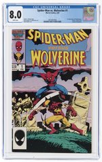 SPIDER-MAN VS. WOLVERINE #1 FEBRUARY 1987 CGC 8.0 VF.