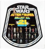 STAR WARS (1979) "COLLECT ALL 21" ACTION FIGURES 1979 BELL HANGER ADVERTISING STORE DISPLAY SIGN AFA 90 NM+/MINT.