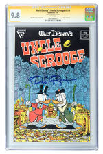 UNCLE SCROOGE #219 JULY 1987 CGC 9.8 WHITE PAGES SIGNATURE SERIES.