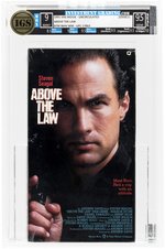 ABOVE THE LAW VHS (1991) IGS BOX 9 MINT SEAL 9.5 GEM UNCIRCULATED (BTW WHV WM/UPC 17863).