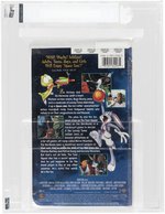 SPACE JAM VHS (1997) IGS BOX 8 NM SEAL 8 NM (COMMEMORATIVE COIN/BTM WHV WM/4 POPS/UPC 64003).