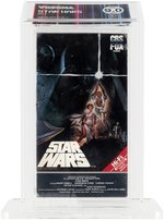 STAR WARS VHS (1984) VHSDNA 9.0 MINT A+ SEAL (HORIZONTAL/CBS-FOX WATERMARKS (WHITE)/BOTTOM UPC STICKER).