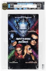 BATMAN & ROBIN VHS (1997) IGS BOX 8.5 MINT SEAL 8.5 MINT (ENGLISH COVER/UPC 65003/NO WM/RECYCLE SYMBOL).