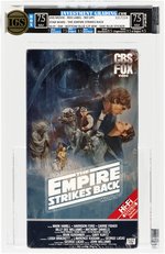 STAR WARS: THE EMPIRE STRIKES BACK VHS (1984) IGS BOX 7.5 NM SEAL 7.5 NM (RED LABEL/NO UPC/HI-FI/DM/BOTTOM BLUE C/F WM/SIDE BLUE STICKER).