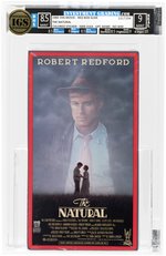 THE NATURAL VHS (1984) IGS BOX 8.5 MINT SEAL 9 MINT (RED BOX SLIDE/COLORED STICKER/ISBN 3163/UPC 60380/NO WM).