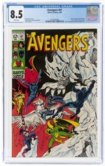 AVENGERS #61 FEBRUARY 1969 CGC 8.5 VF+.