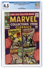 MARVEL COLLECTORS' ITEM CLASSICS #1 FEBRUARY 1965 CGC 4.5 VG+.