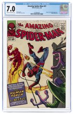 AMAZING SPIDER-MAN #21 FEBRUARY 1965 CGC 7.0 FINE/VF.