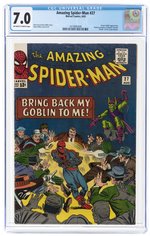 AMAZING SPIDER-MAN #27 AUGUST 1965 CGC 7.0 FINE/VF.