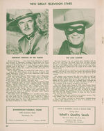 THE LONE RANGER & SERGEANT PRESTON OF THE YUKON - ZEMBO SHRINE CIRCUS POSTER & PROGRAM.