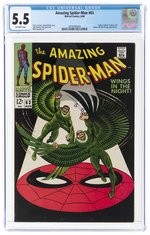 AMAZING SPIDER-MAN #63 AUGUST 1968 CGC 5.5 FINE-.