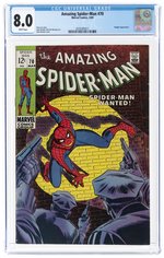 AMAZING SPIDER-MAN #70 MARCH 1969 CGC 8.0 VF.