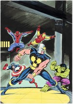 NOVA SPANISH COMIC BOOK COVER ORIGINAL ART BY RAFAEL LÓPEZ ESPÍ.