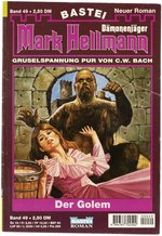 MARK HELLMANN, DEMON HUNTER - THE GOLEM MAGAZINE COVER ORIGINAL ART BY SANJULIAN.