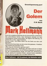 MARK HELLMANN, DEMON HUNTER - THE GOLEM MAGAZINE COVER ORIGINAL ART BY SANJULIAN.