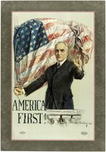 HARDING AMERICA FIRST HOWARD CHANDLER CHRISTY 1920 CAMPAIGN POSTER.