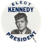 "ELECT KENNEDY PRESIDENT" 1960 CAMPAIGN BUTTON HAKE #21.