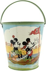 MICKEY & MINNIE MOUSE PIRATE HIGH GRADE CONDITION SAND PAIL.