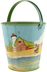 MICKEY & MINNIE MOUSE PIRATE HIGH GRADE CONDITION SAND PAIL.