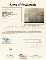 JOHN JAY DOCUMENT SIGNED AS GOVERNOR OF NEW YORK 1800.