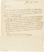 MARQUIS DE LAFAYETTE 1828 LETTER WITH NAPOLEON CONTENT.