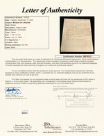 MARQUIS DE LAFAYETTE 1828 LETTER WITH NAPOLEON CONTENT.