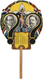 BRYAN & TAFT UNCLE SAM STRIKING ART NOUVEAU 1908 CAMPAIGN FAN.