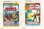 DR. STRANGE PAPERBACK AND STRANGE TALES MASTERWORKS COLOR GUIDE LOT (ANDY YANCHUS COLORIST).