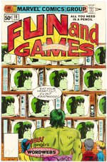 FUN AND GAMES MAGAZINE #10 NEAR COMPLETE STORY & COVER COLOR GUIDES (ANDY YANCHUS COLORIST).