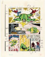 MARVEL TALES #199 STORY COLOR GUIDES LOT (ANDY YANCHUS COLORIST).