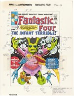 FANTASTIC FOUR #21-24 COVERS AND PAGE COLOR GUIDES FOR MARVEL MASTERWORKS (ANDY YANCHUS COLORIST).