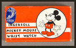 "INGERSOLL MICKEY MOUSE WRIST WATCH" FIRST VERSION IN 1933 CHICAGO EXPOSITION BOX.