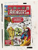 AVENGERS #1 MARVEL MASTERWORKS COVER COLOR GUIDE (ANDY YANCHUS COLORIST).